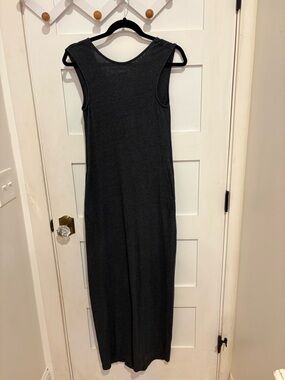 Raquel Allegra Charcoal Gray Maxi Dress